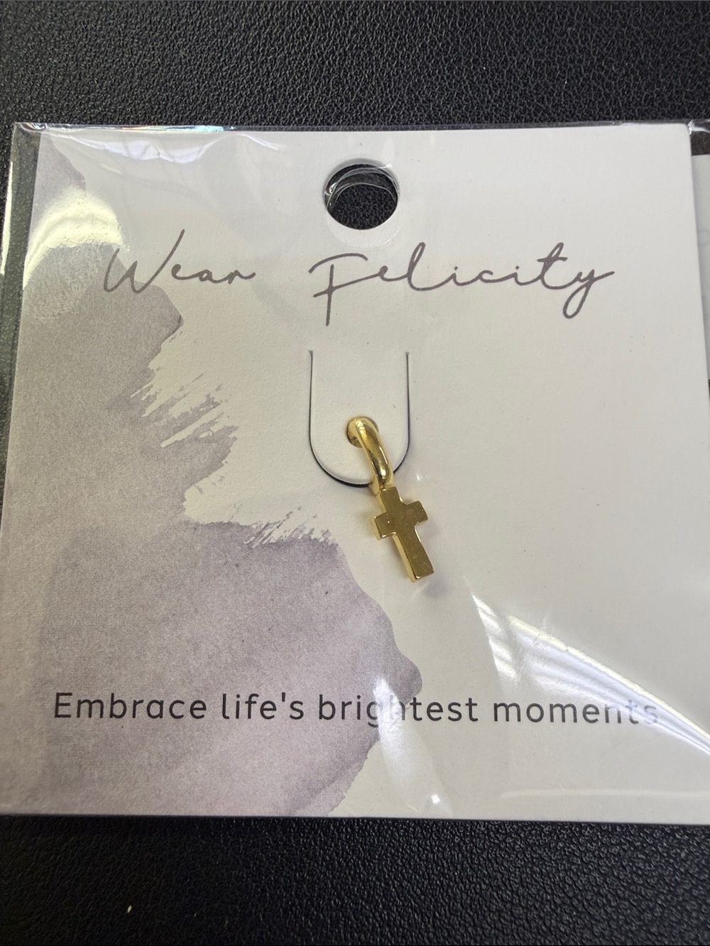 Gold Cross Pendant Charm